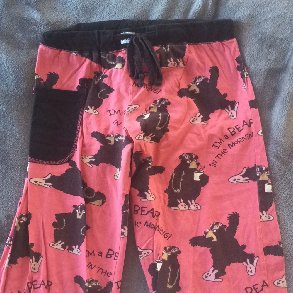 Morning bear pajama pants
